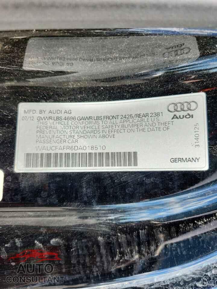 AUDI A5 2013 - WAUCFAFR6DA018510