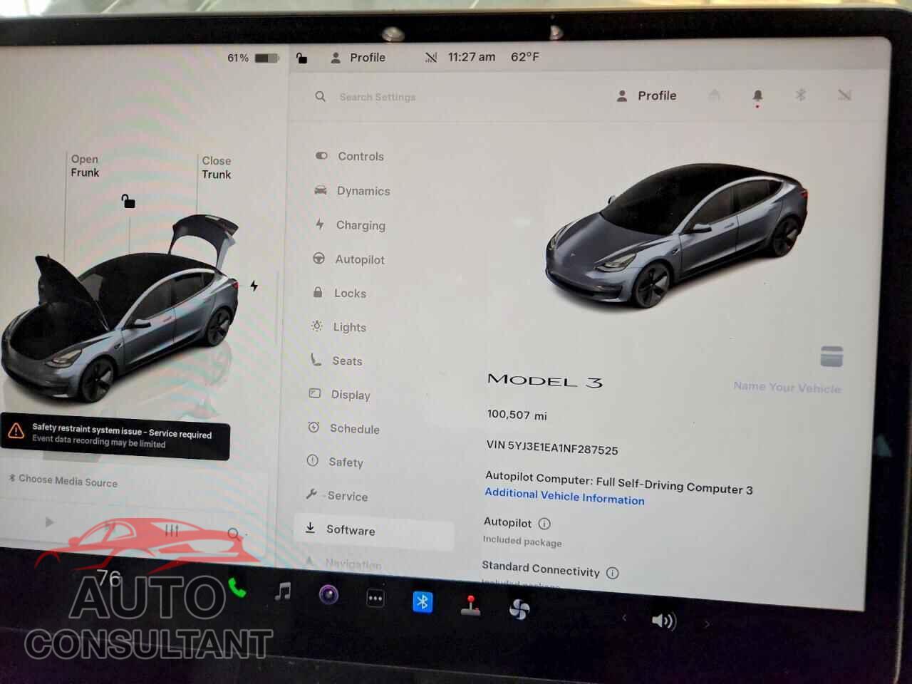 TESLA MODEL 3 2022 - 5YJ3E1EA1NF287525