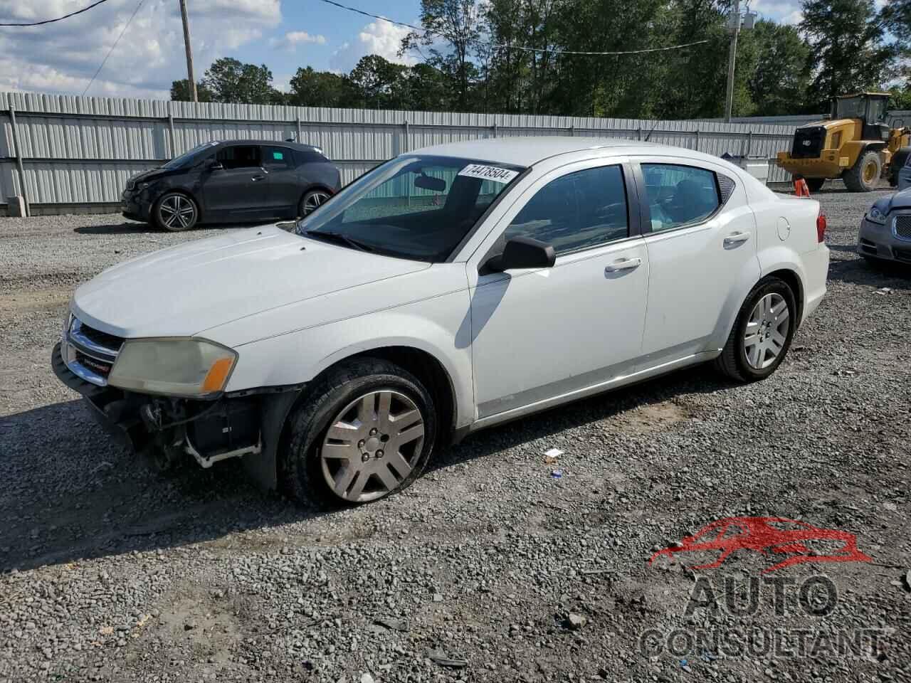 DODGE AVENGER 2013 - 1C3CDZAG5DN749844