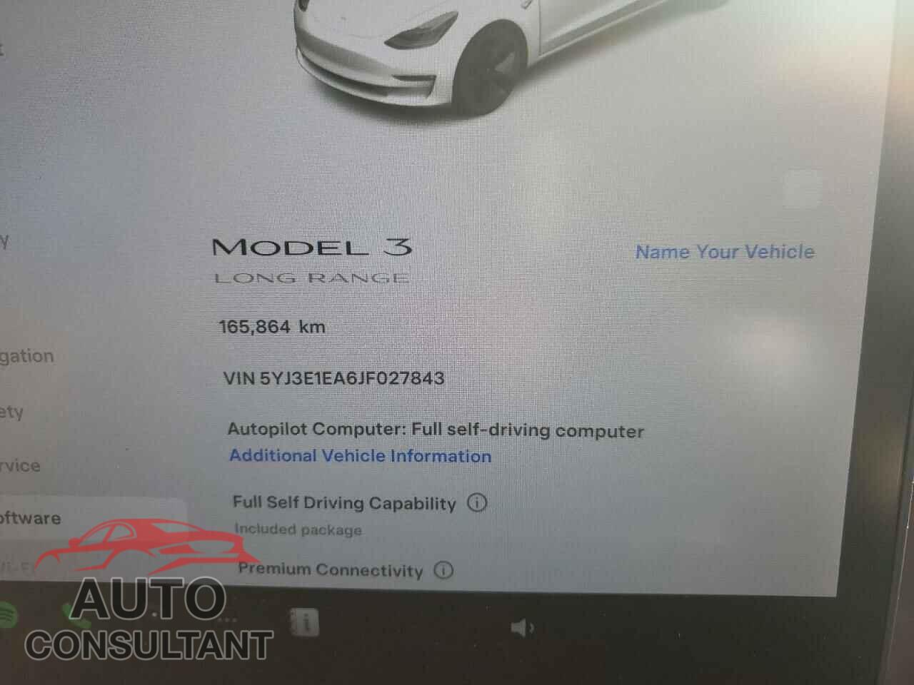 TESLA MODEL 3 2018 - 5YJ3E1EA6JF027843