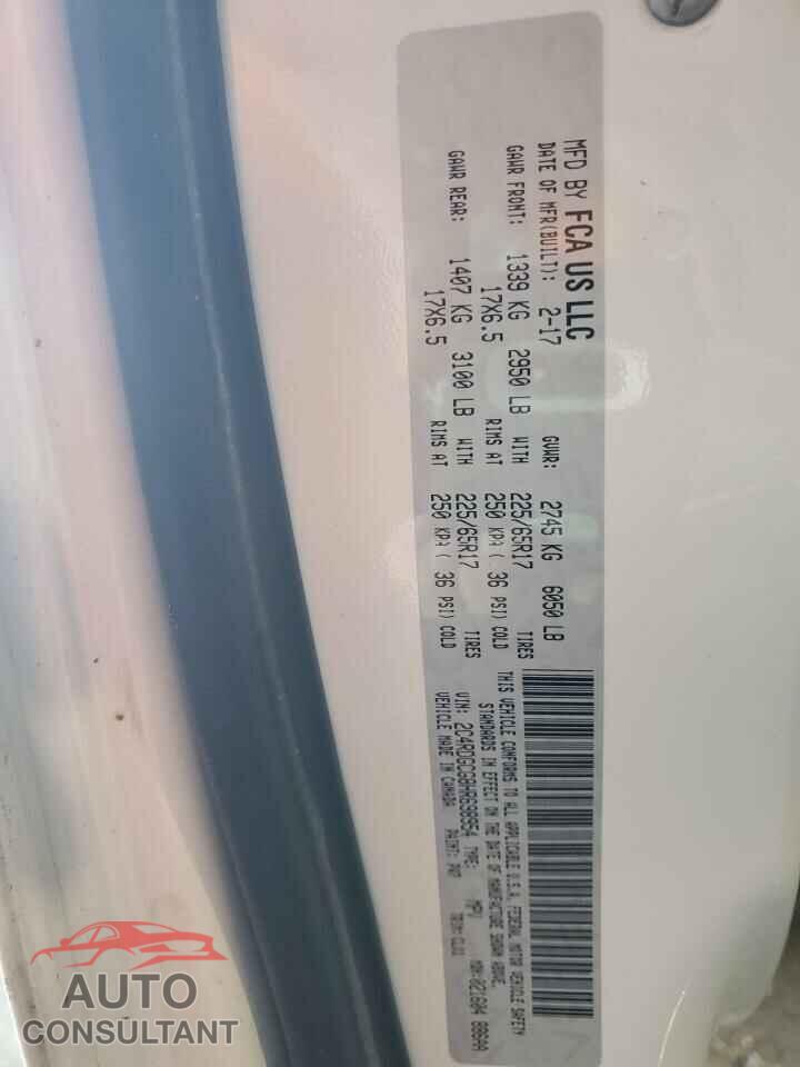 DODGE CARAVAN 2017 - 2C4RDGCG8HR698954