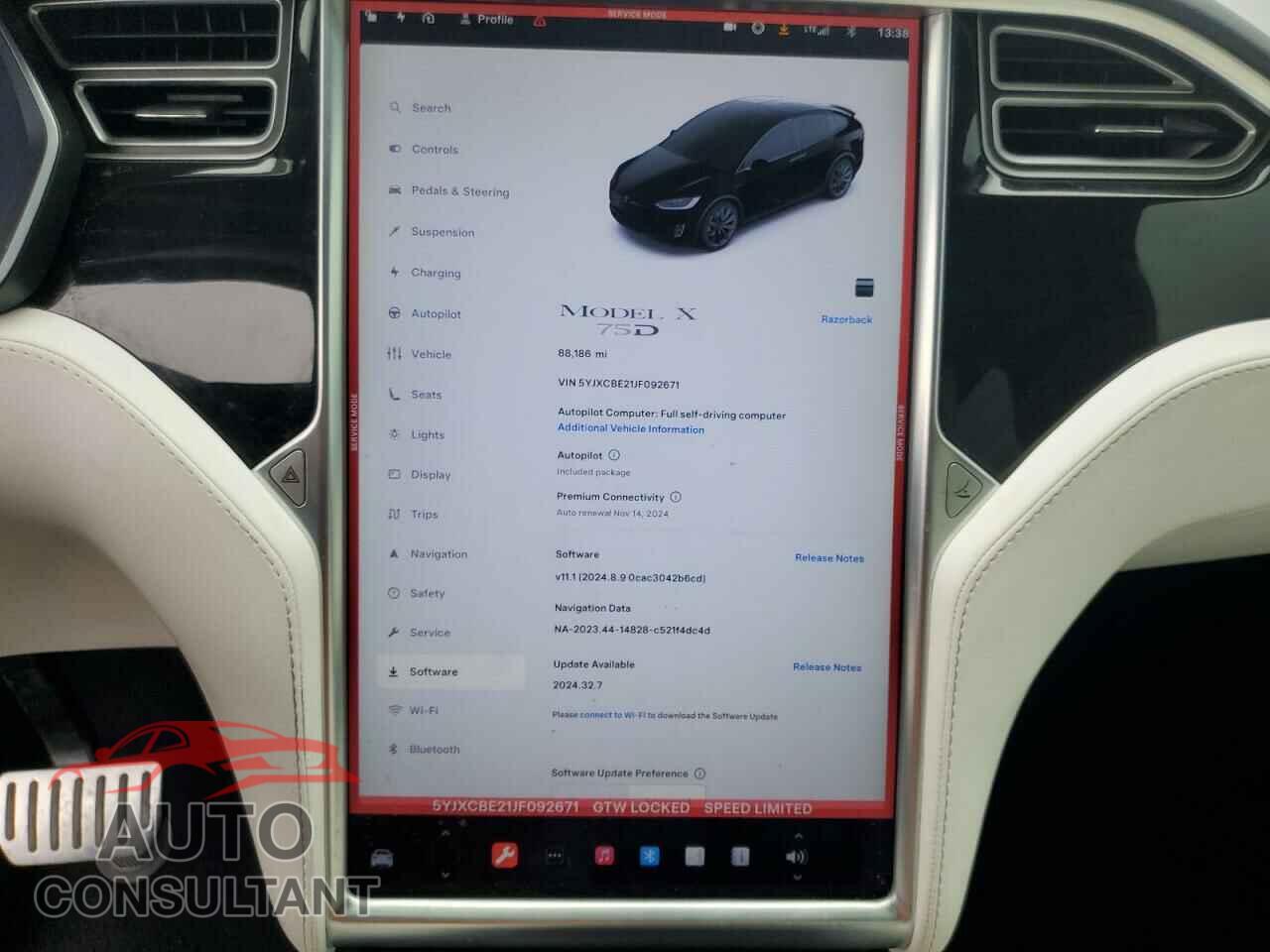 TESLA MODEL X 2018 - 5YJXCBE21JF092671
