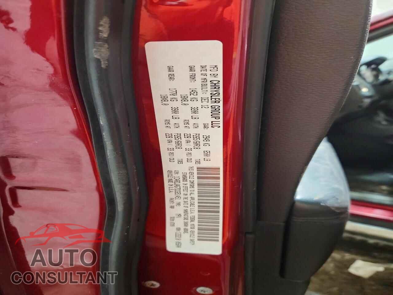 DODGE DURANGO 2013 - 1C4RDJAG7DC651451