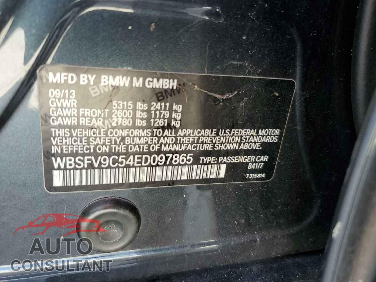 BMW M5 2014 - WBSFV9C54ED097865