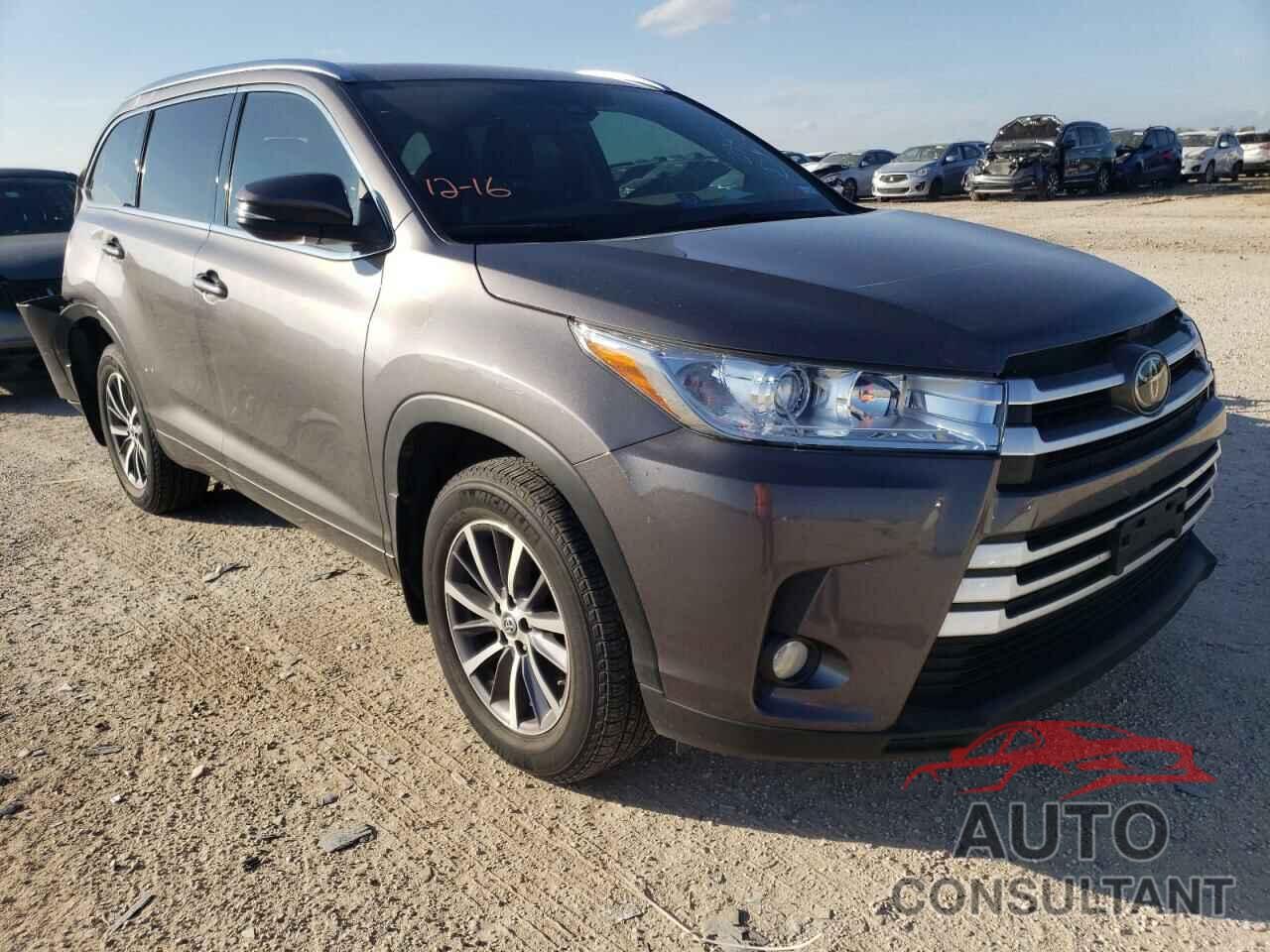 TOYOTA HIGHLANDER 2017 - 5TDJZRFH8HS480261