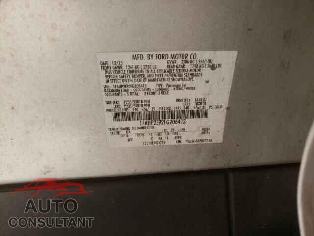 FORD TAURUS 2015 - 1FAHP2E92FG206413
