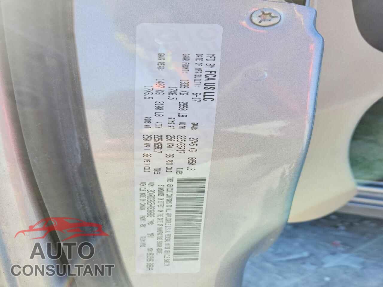 DODGE CARAVAN 2017 - 2C4RDGBG5HR830683