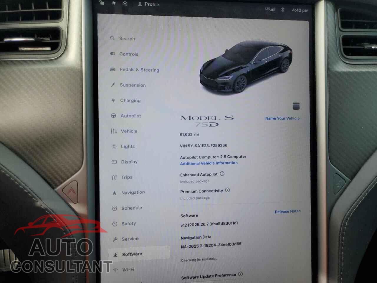TESLA MODEL S 2018 - 5YJSA1E23JF259266