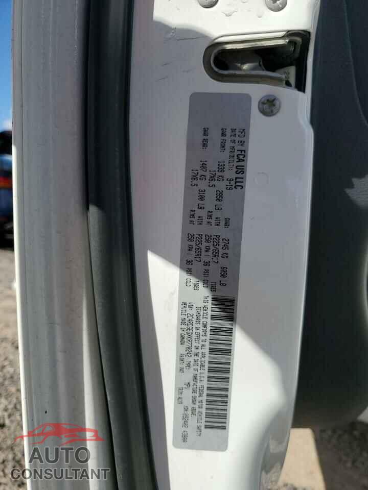 DODGE CARAVAN 2019 - 2C4RDGEGXKR770242