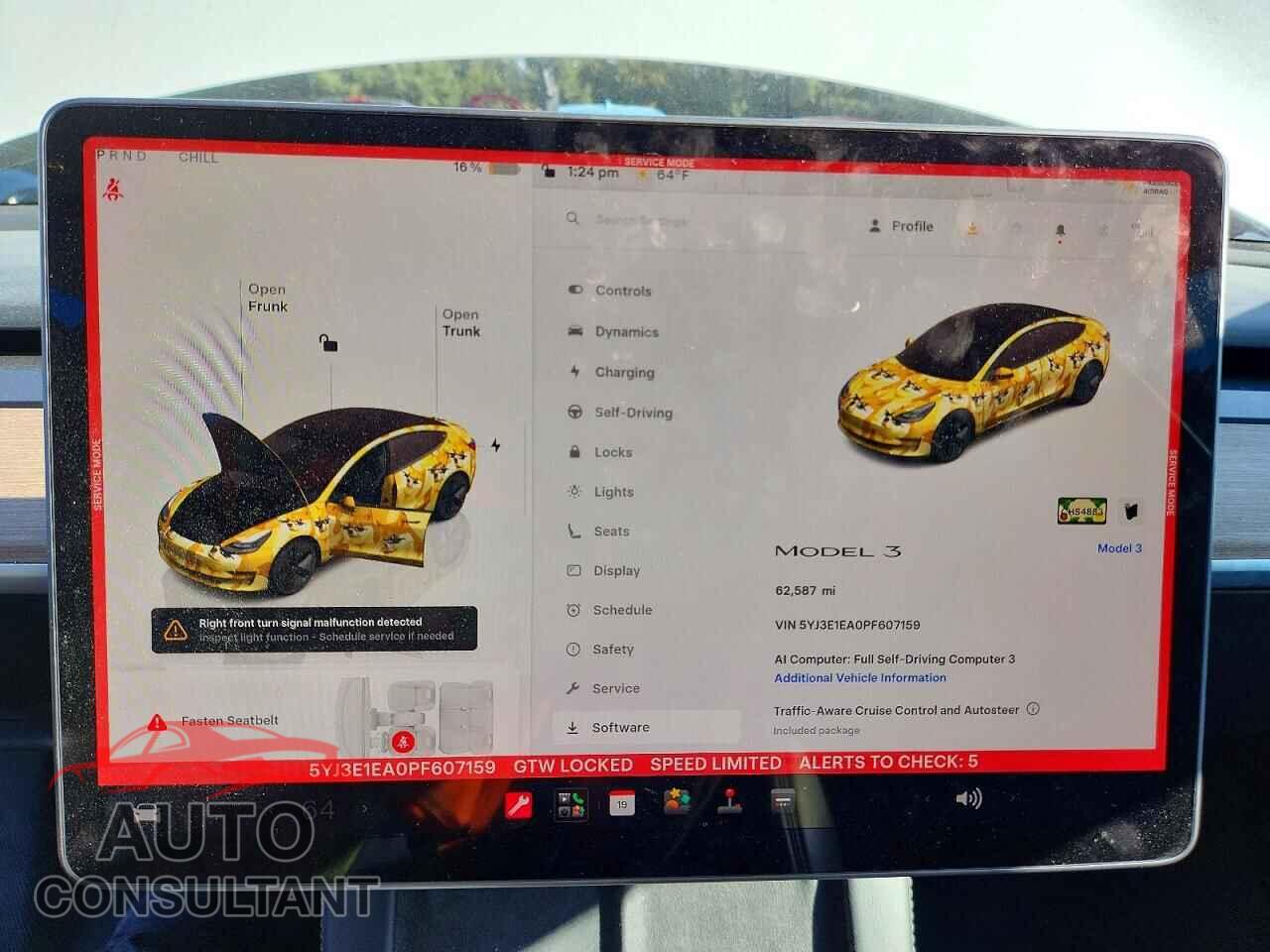 TESLA MODEL 3 2023 - 5YJ3E1EA0PF607159