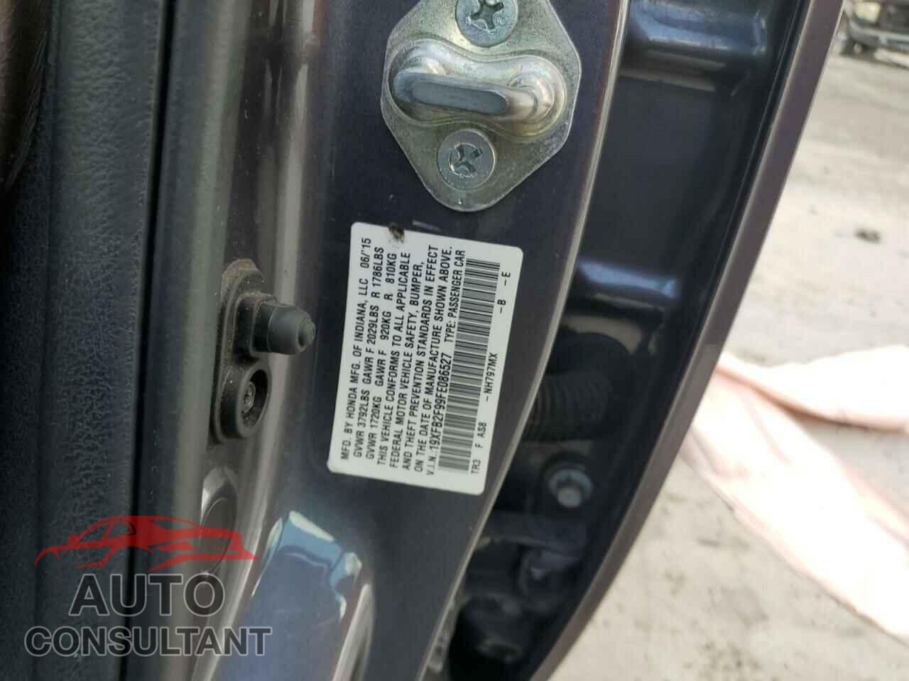 HONDA CIVIC 2015 - 19XFB2F99FE086527
