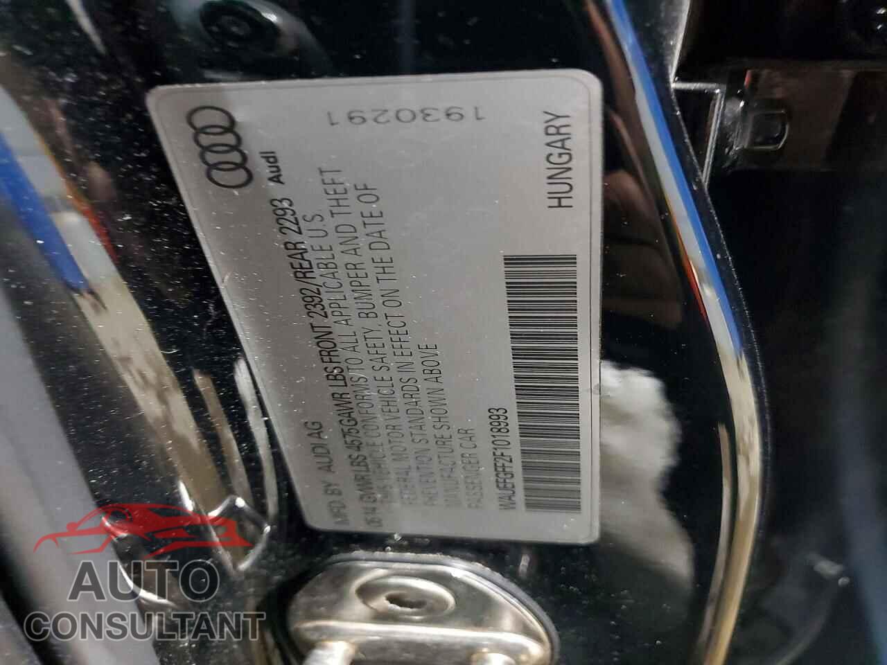 AUDI A3 2015 - WAUEFGFF2F1018993
