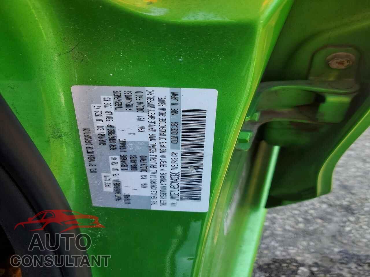 MAZDA 2 2012 - JM1DE1LY5C0140320