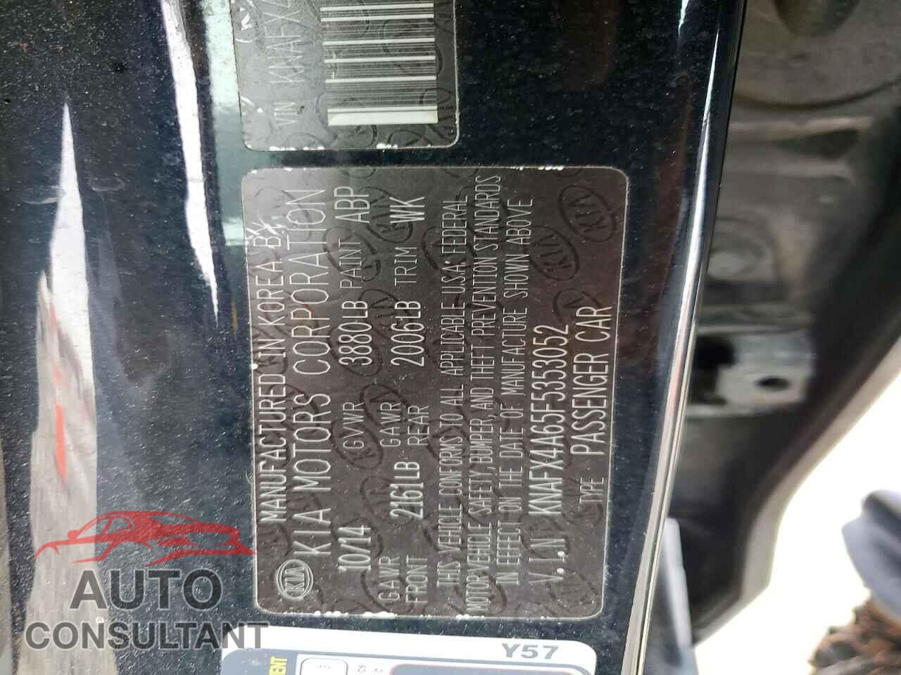 KIA FORTE 2015 - KNAFX4A65F5353052