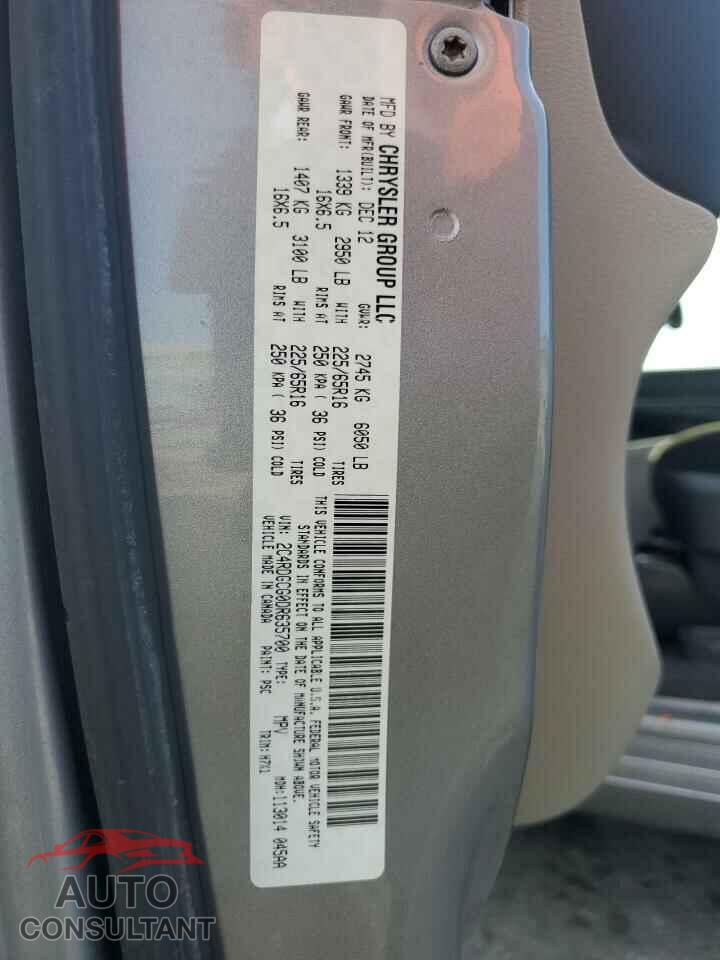 DODGE CARAVAN 2013 - 2C4RDGCG0DR635700