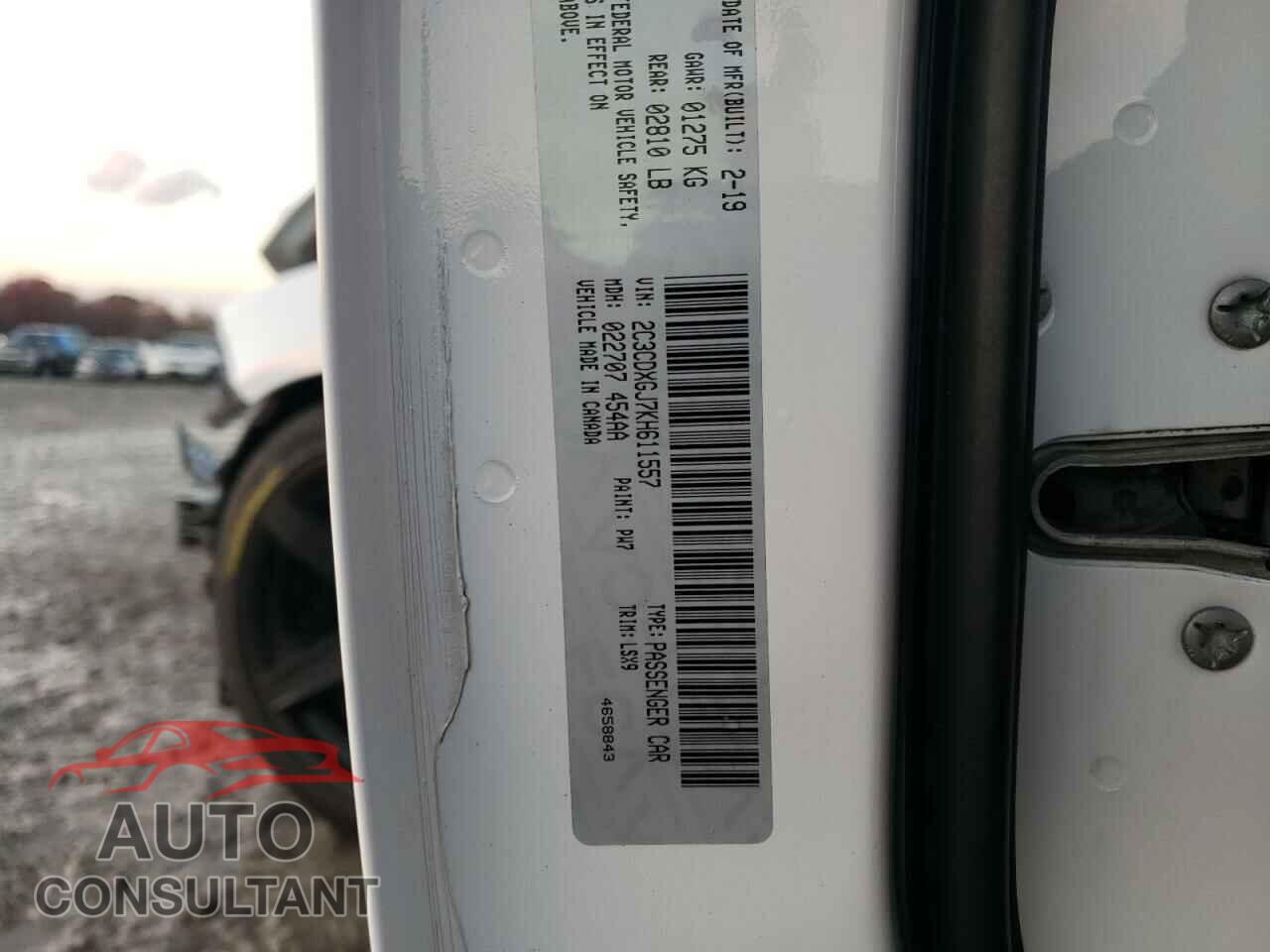 DODGE CHARGER 2019 - 2C3CDXGJ7KH611557