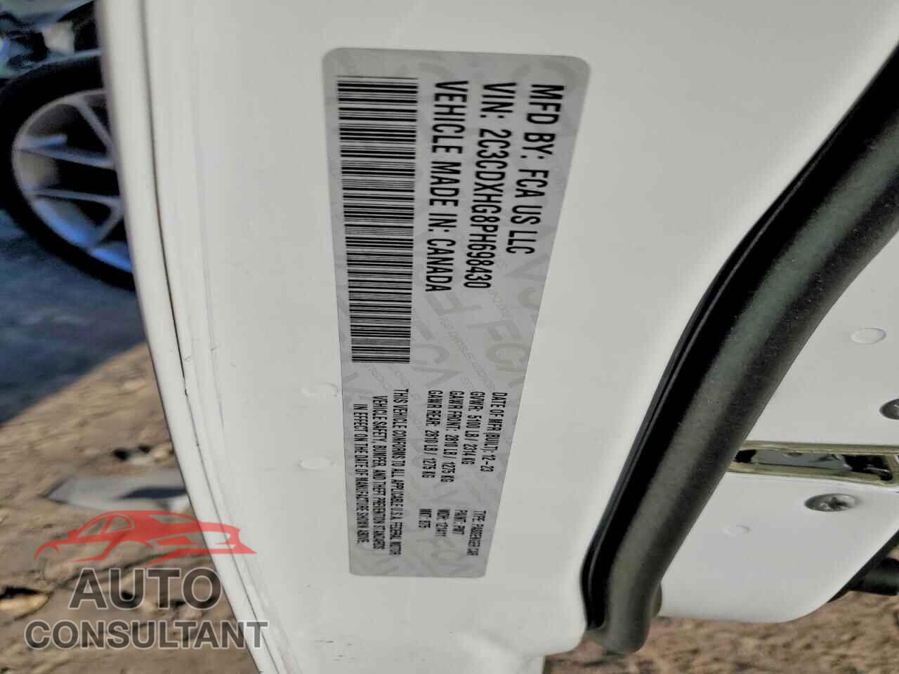 DODGE CHARGER 2023 - 2C3CDXHG8PH698430