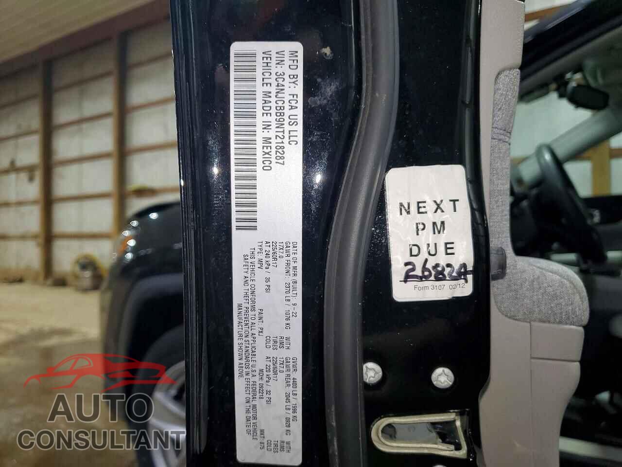 JEEP COMPASS 2022 - 3C4NJCBB9NT218287