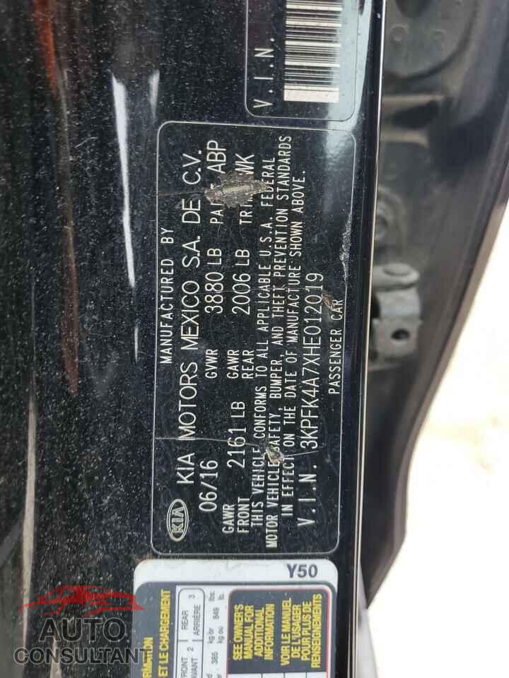 KIA FORTE 2017 - 3KPFK4A7XHE012019
