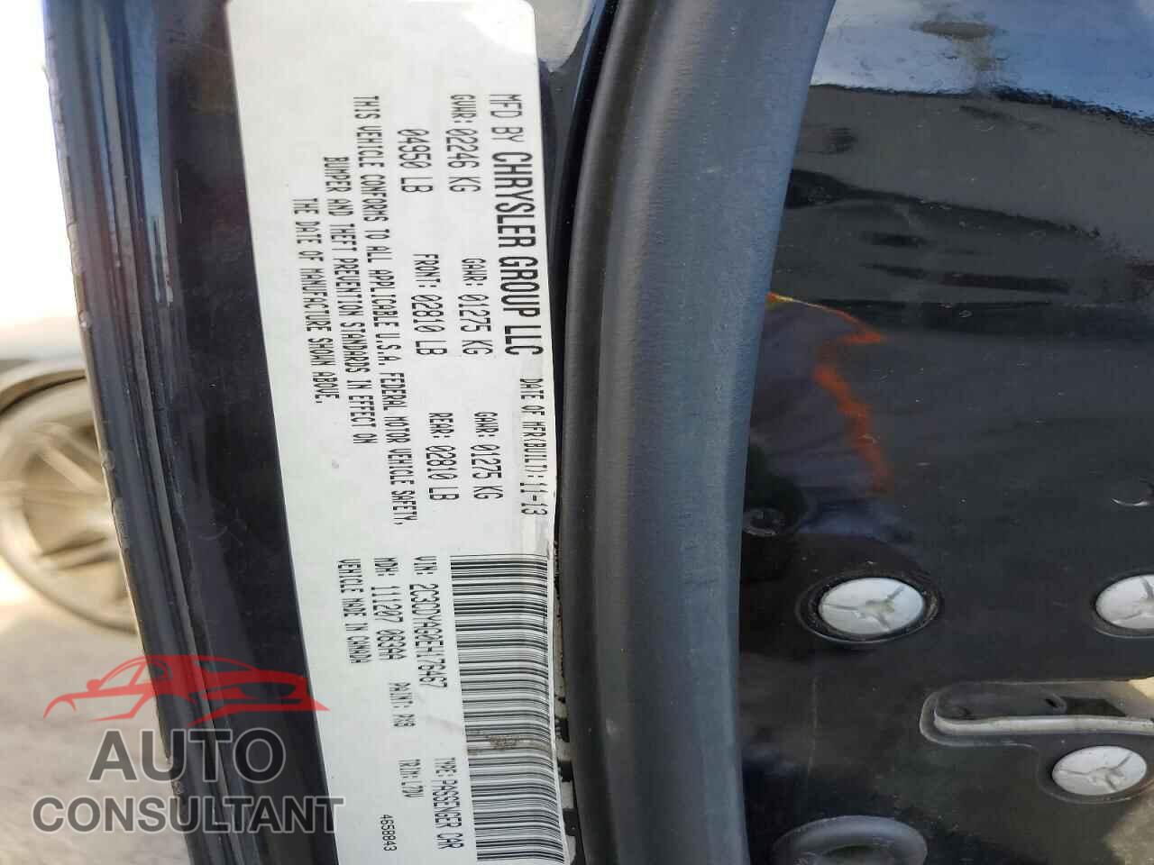 DODGE CHALLENGER 2014 - 2C3CDYAG0EH176467
