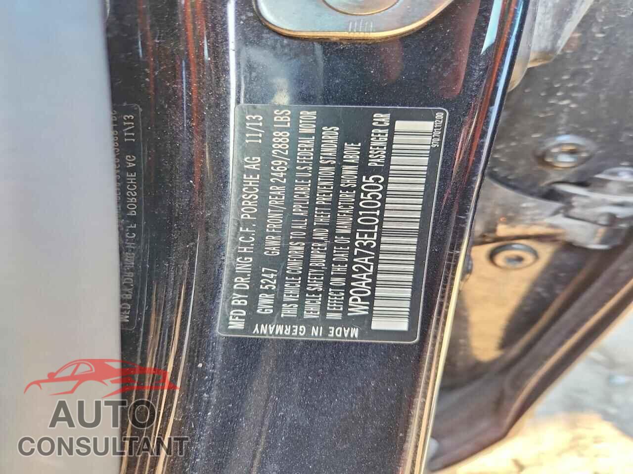 PORSCHE PANAMERA 2014 - WP0AA2A73EL010505