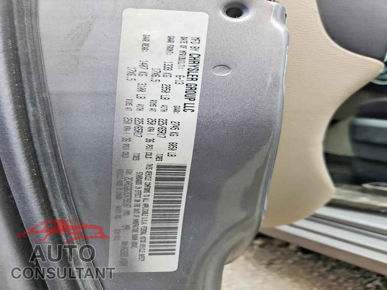 DODGE CARAVAN 2013 - 2C4RDGBG9DR799187