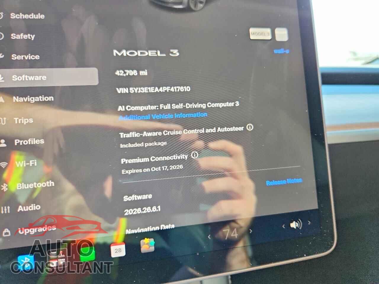 TESLA MODEL 3 2023 - 5YJ3E1EA4PF417610