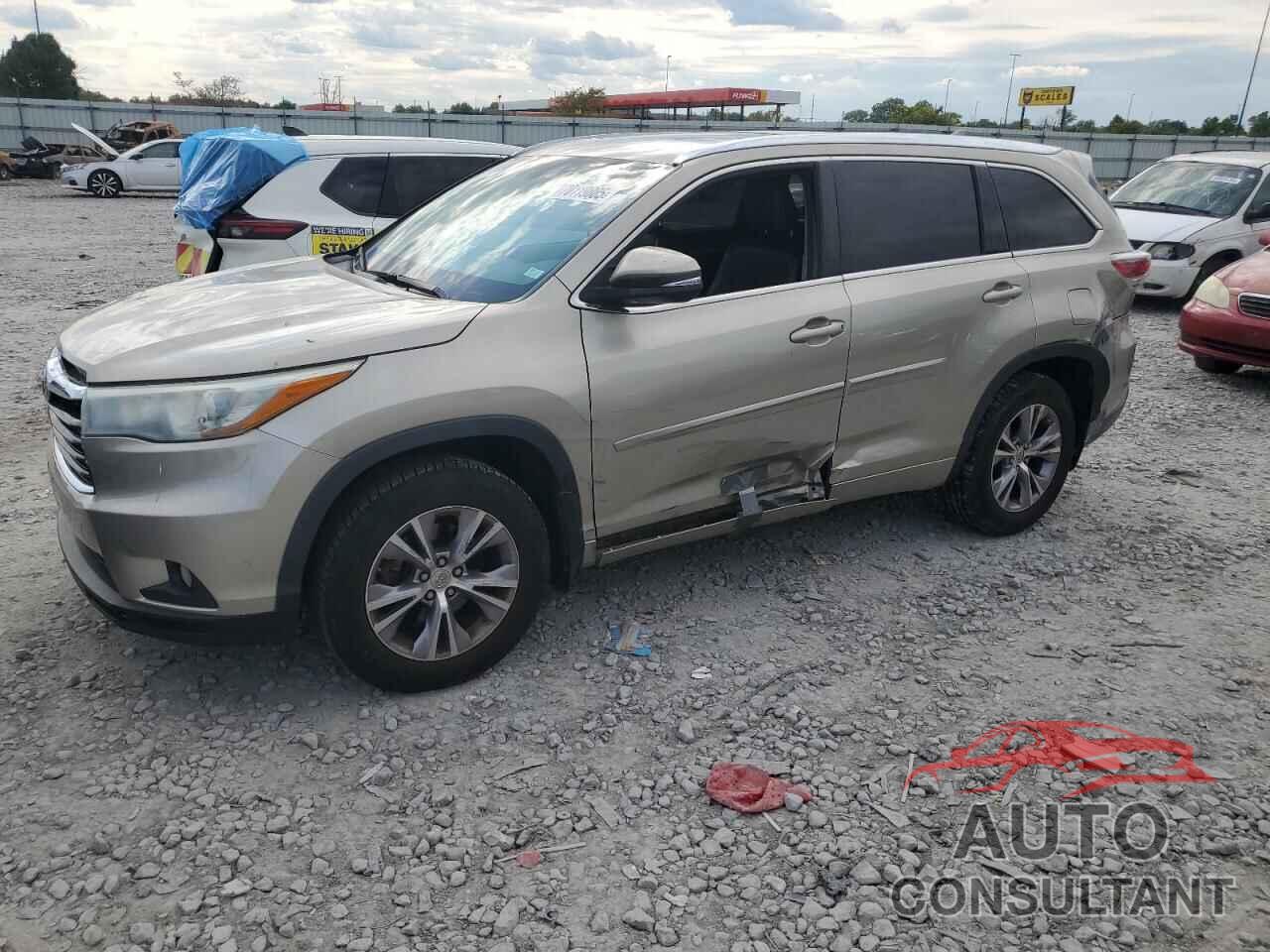 TOYOTA HIGHLANDER 2015 - 5TDJKRFH0FS162765