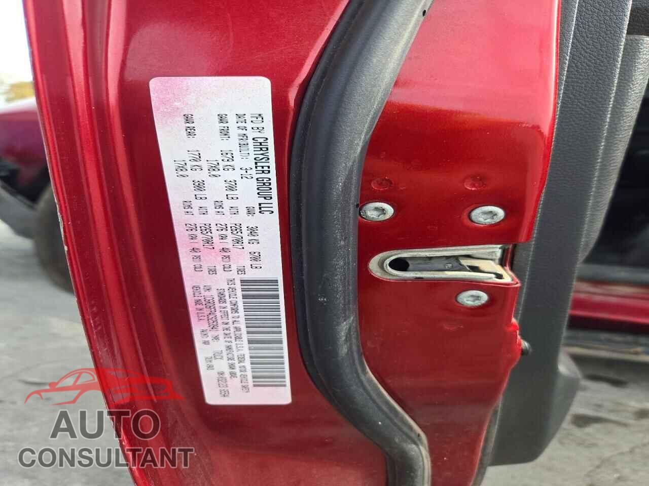 DODGE RAM 1500 2012 - 1C6RD6FP4CS253941