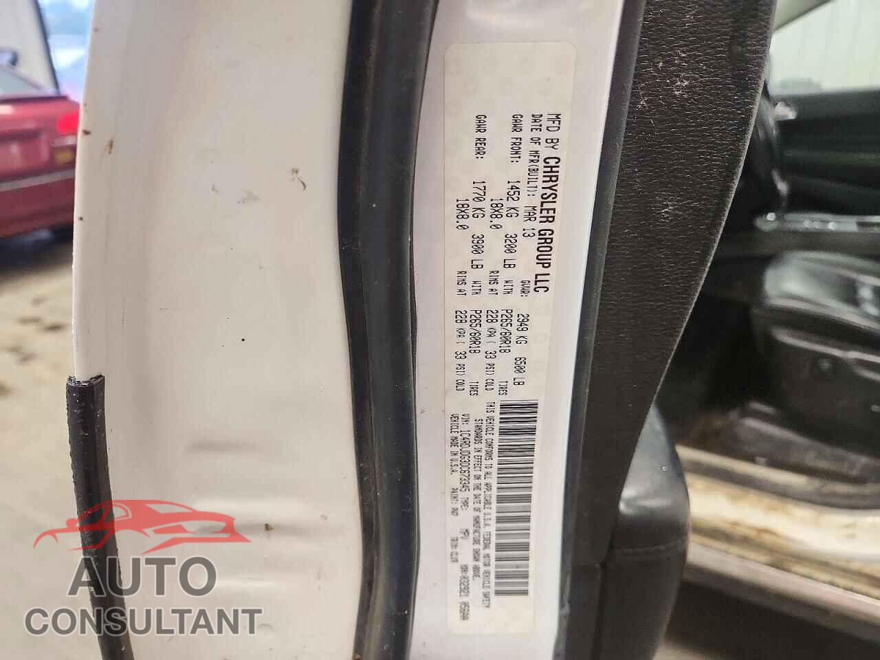 DODGE DURANGO 2013 - 1C4RDJDG3DC673345