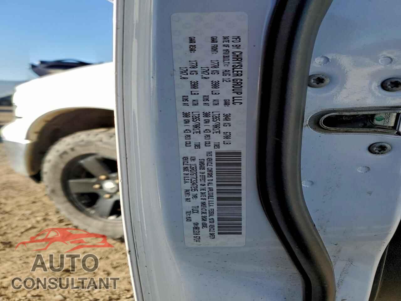 DODGE RAM 1500 2012 - 1C6RD7GT7CS347295