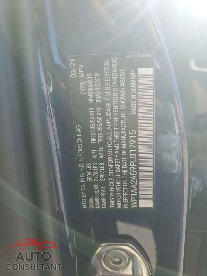 PORSCHE MACAN BASE 2023 - WP1AA2A59PLB17915