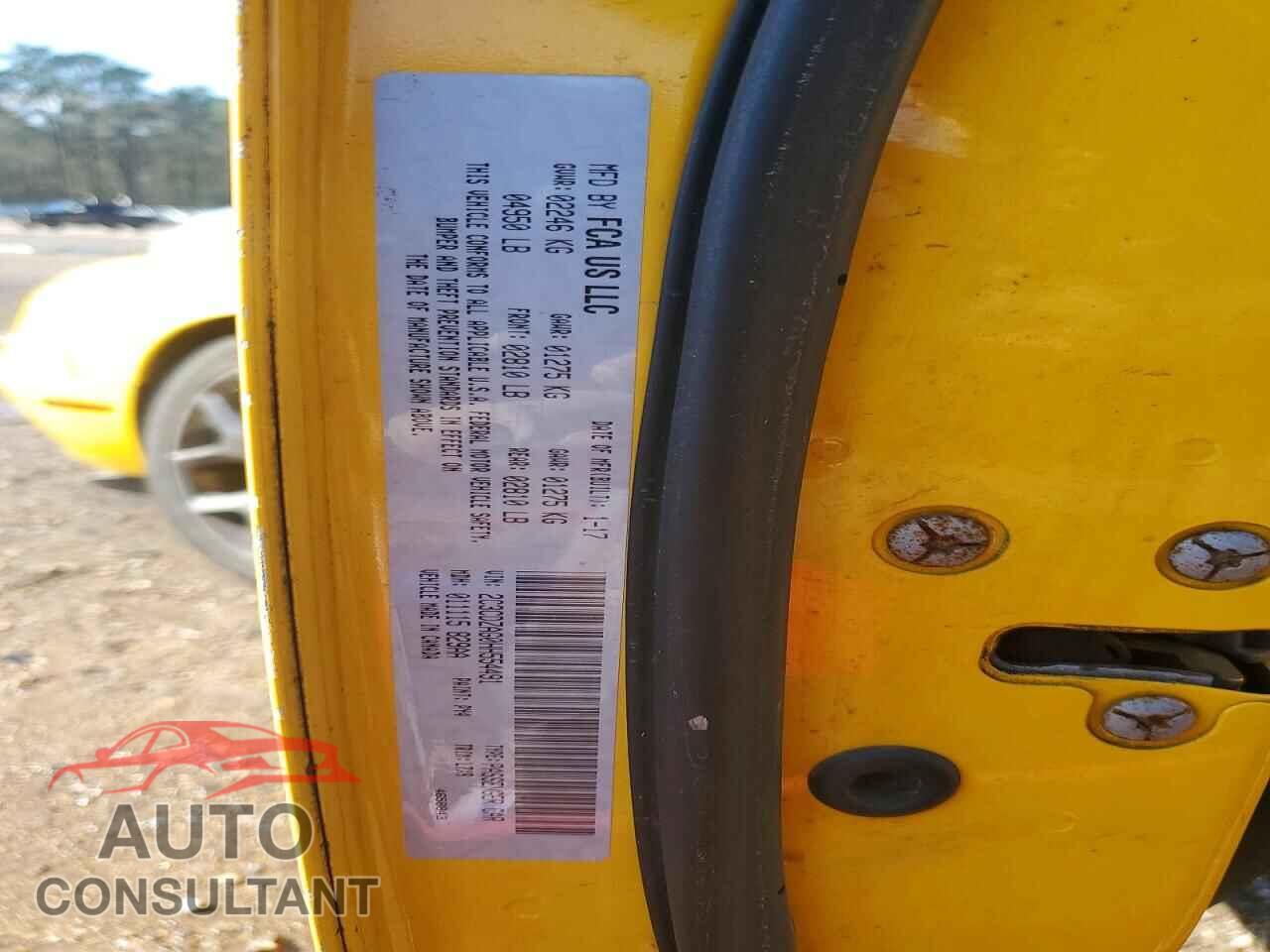 DODGE CHALLENGER 2017 - 2C3CDZAG0HH554491