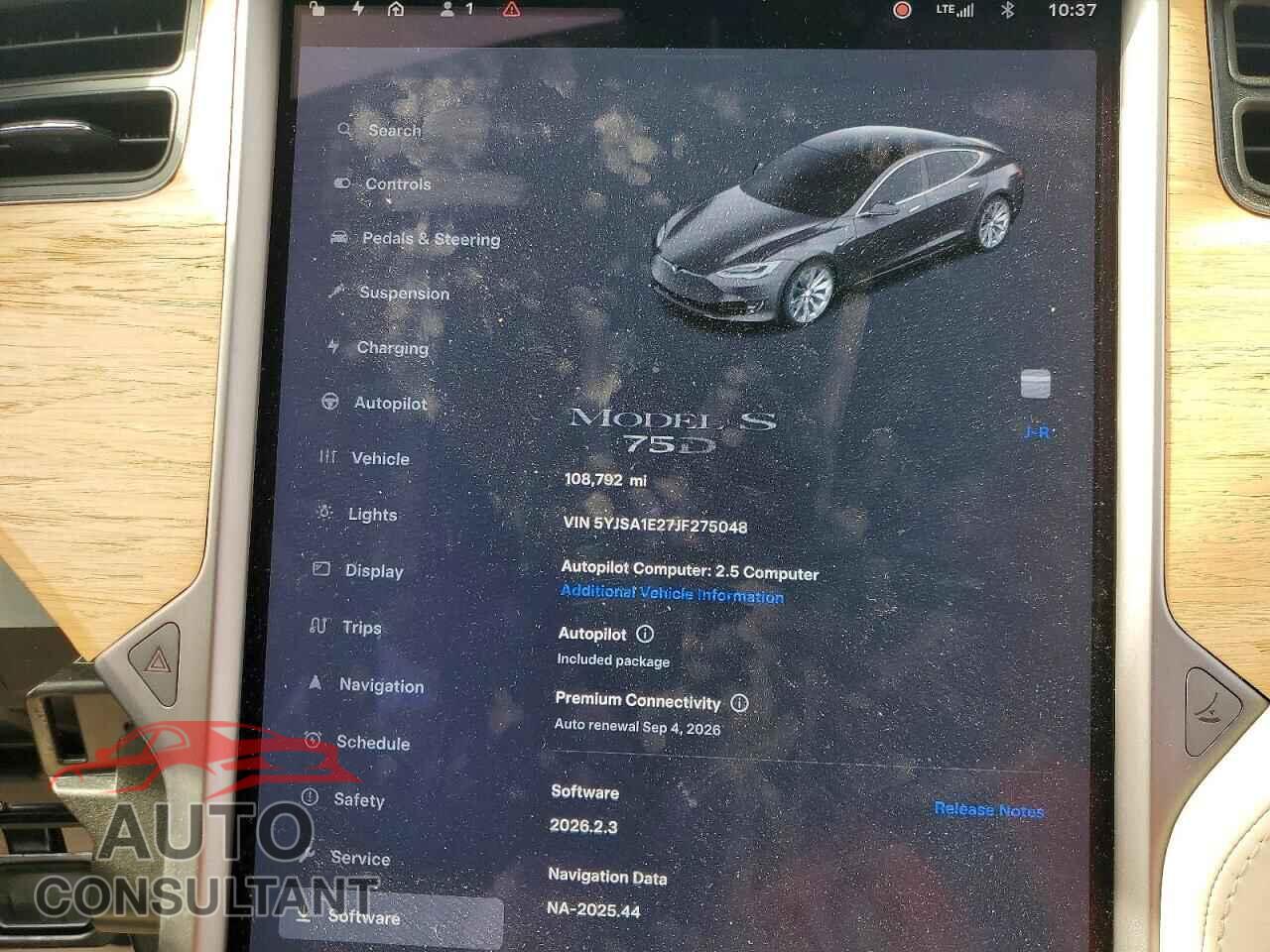 TESLA MODEL S 2018 - 5YJSA1E27JF275048