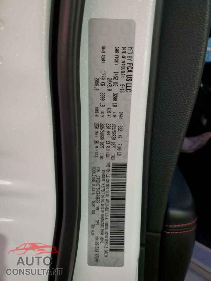 DODGE DURANGO 2017 - 1C4SDHCT5HC609693