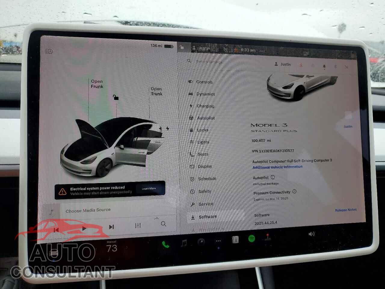 TESLA MODEL 3 2019 - 5YJ3E1EA0KF310577