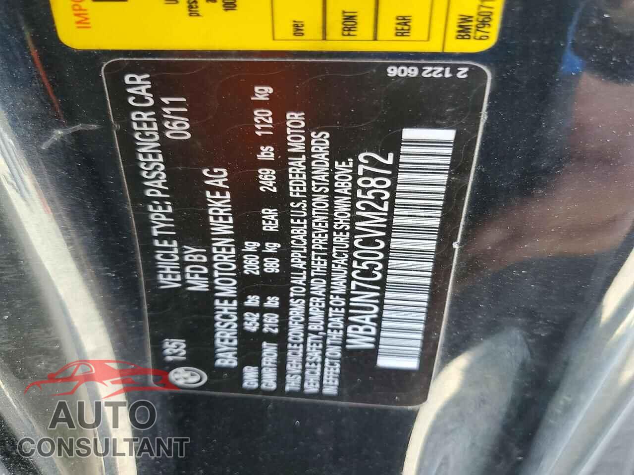 BMW 135 2012 - WBAUN7C50CVM25872