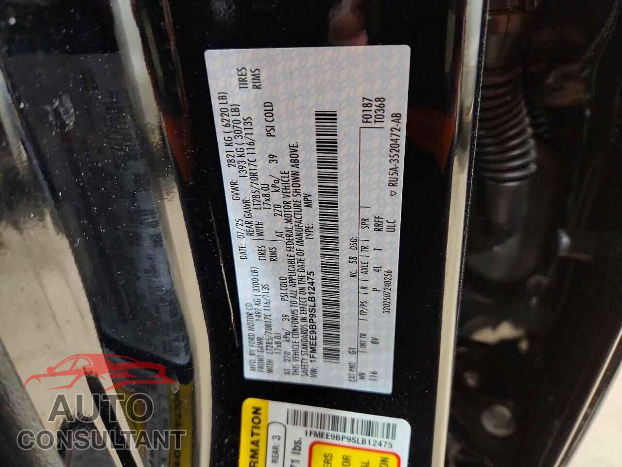 FORD BRONCO 2025 - 1FMEE9BP9SLB12475