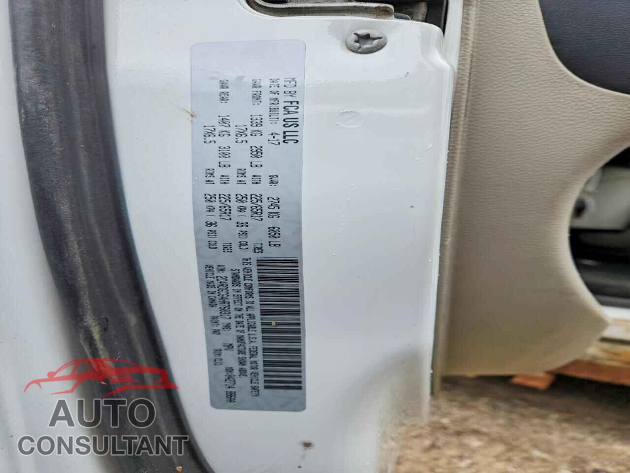 DODGE CARAVAN 2017 - 2C4RDGCG4HR760317