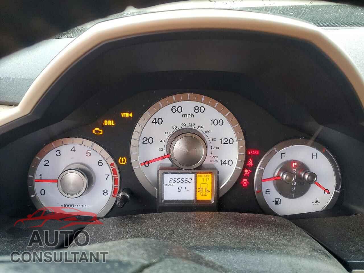 HONDA PILOT 2010 - 5FNYF4H53AB007732