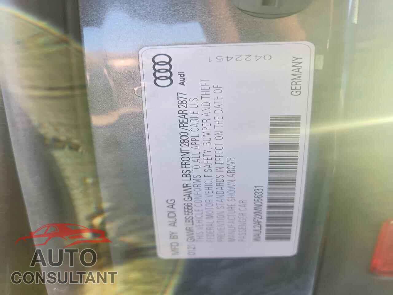 AUDI A6 2021 - WAUL2AF2XMN056331