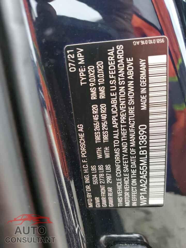 PORSCHE MACAN 2021 - WP1AA2A55MLB13890