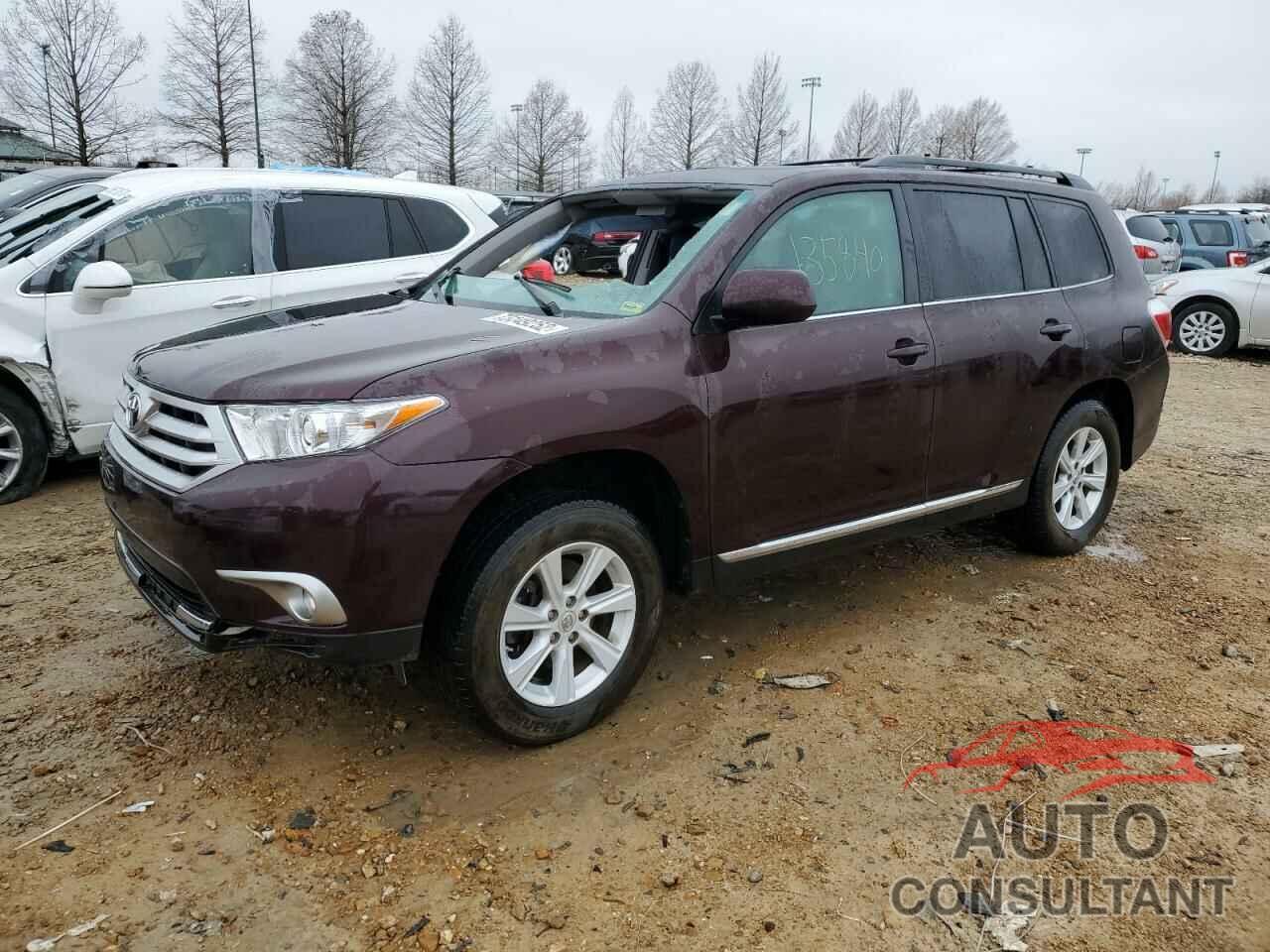 TOYOTA HIGHLANDER 2012 - 5TDBK3EH4CS150987