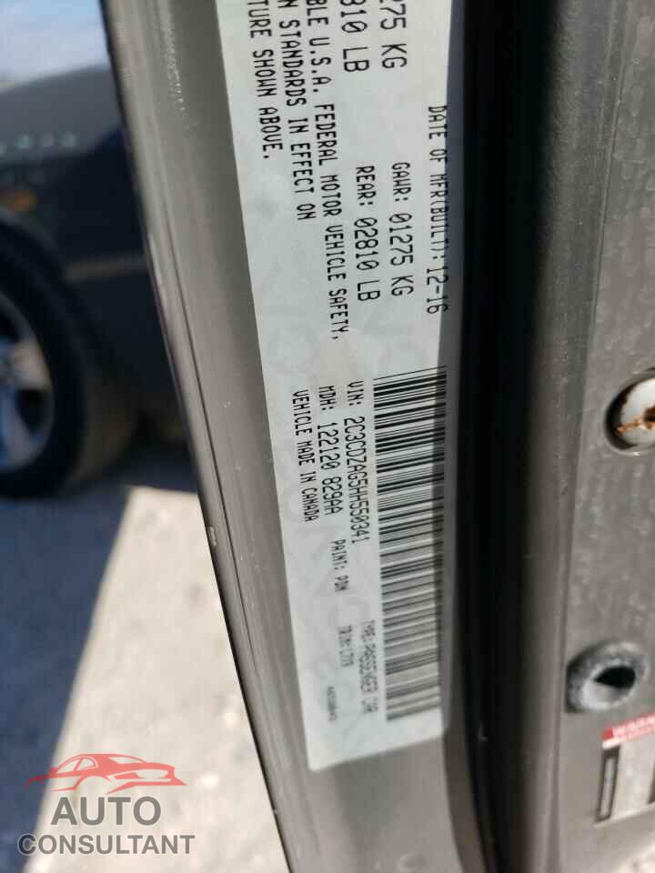 DODGE CHALLENGER 2017 - 2C3CDZAG5HH550341