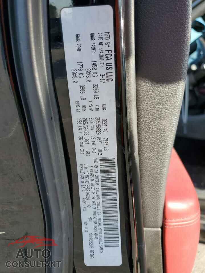 DODGE DURANGO 2017 - 1C4SDHCT9HC814224