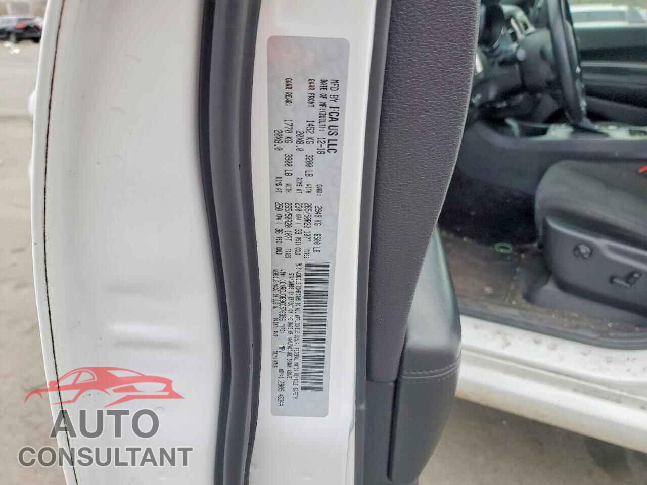 DODGE DURANGO 2019 - 1C4RDJDG9KC576356