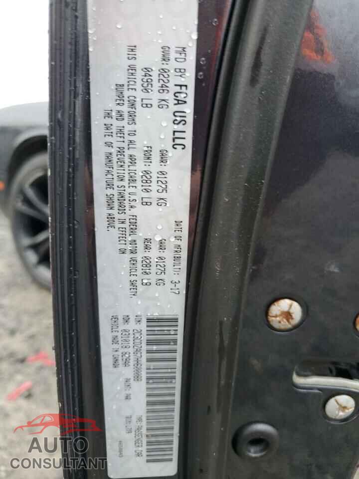 DODGE CHALLENGER 2017 - 2C3CDZAG7HH600088