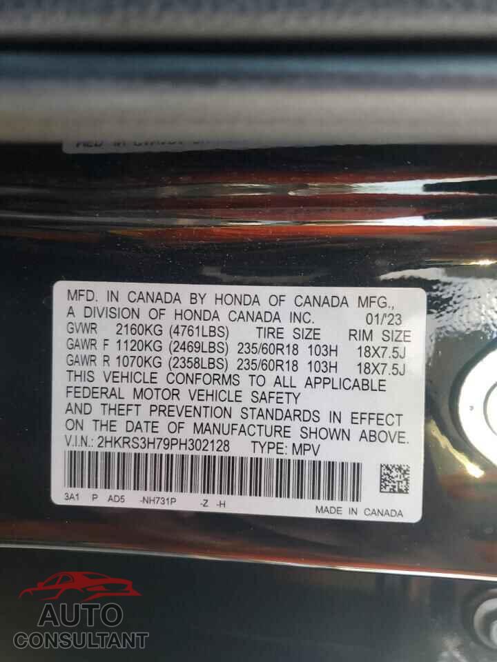 HONDA CRV 2023 - 2HKRS3H79PH302128