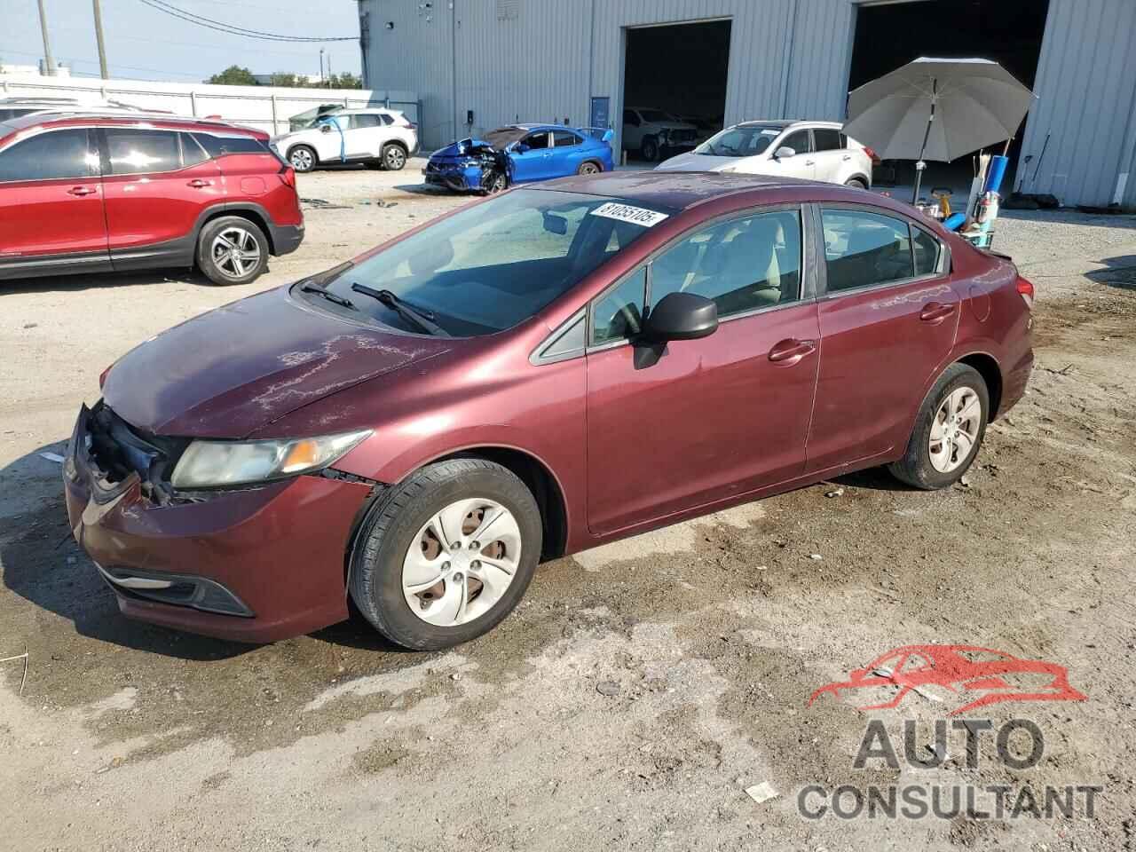 HONDA CIVIC 2013 - 2HGFB2F51DH513117
