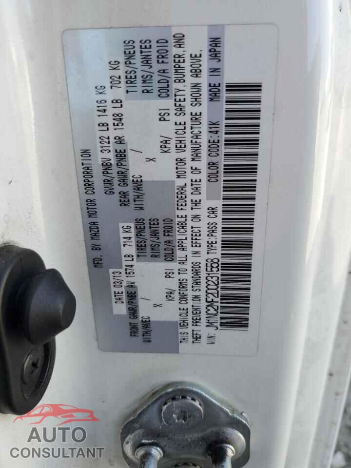 MAZDA MX5 2013 - JM1NC2MF2D0231558